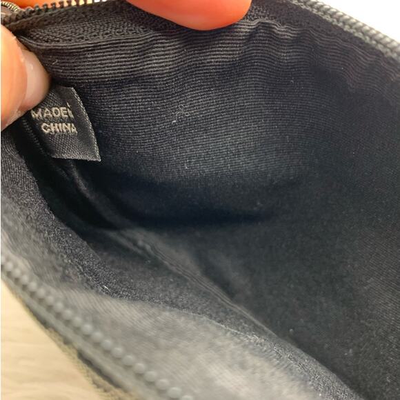 COACH Black Gray Signature Canvas Wristlet - Picture 5 of 10